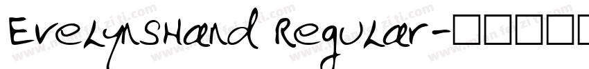 EvelynsHand Regular字体转换